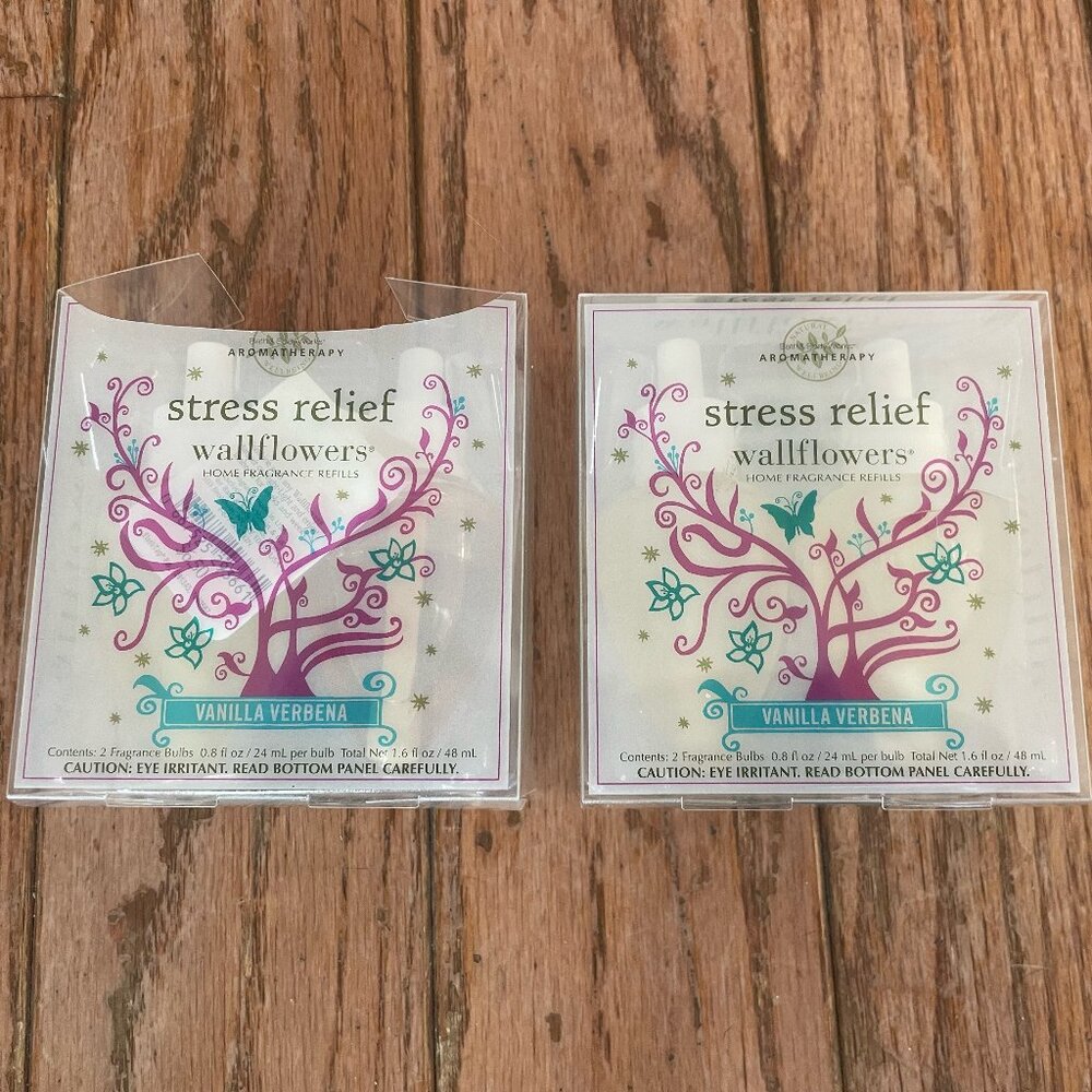2 - 2 Packs Aromatherapy Stress Relief Home Fragrance Refills - Vanilla Verbean